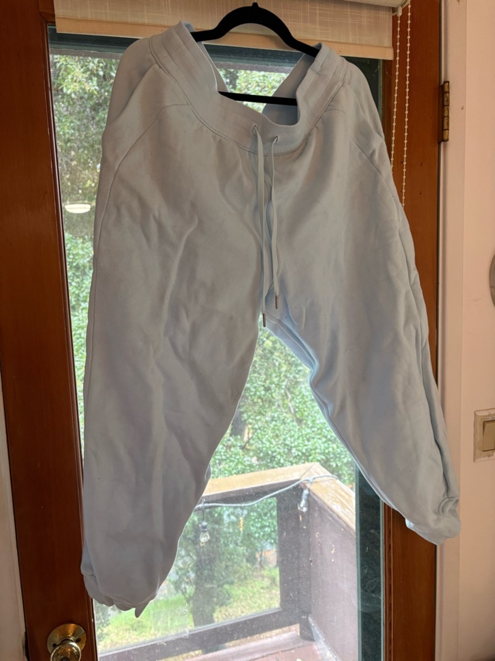 Light Blue Lululemon Scuba Drawstring Sweatpant jogger